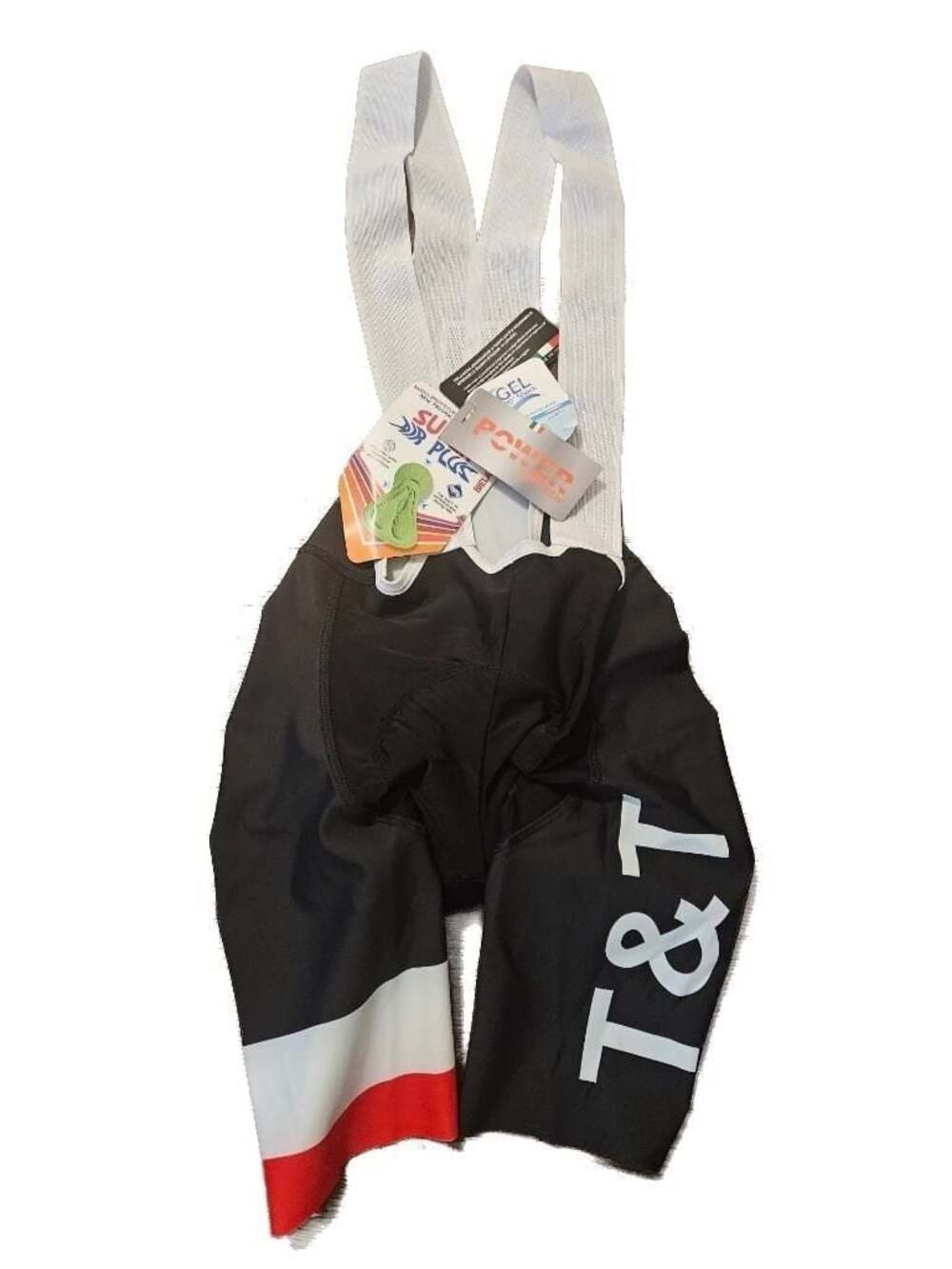 T&T Men's Cycling Bib Shorts with Gel Padding, VNT 173
